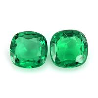 1.90 Ct.Tw.Total Carat Weight Emerald Pair from Zambia Video