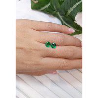 1.90 Ct.Tw.Total Carat Weight Emerald Pair from Zambia Life Style