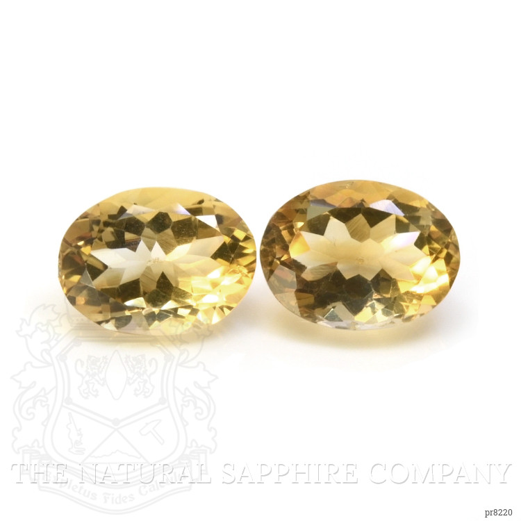 18.22 Ct.Tw. Citrine Pair from Ceylon (Sri Lanka)