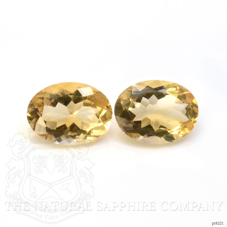 15.87 Ct.Tw. Citrine Pair from Ceylon (Sri Lanka)