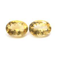16.38&nbsp;Ct.Tw.Total Carat Weight Citrine Pair from Ceylon (Sri Lanka) Video