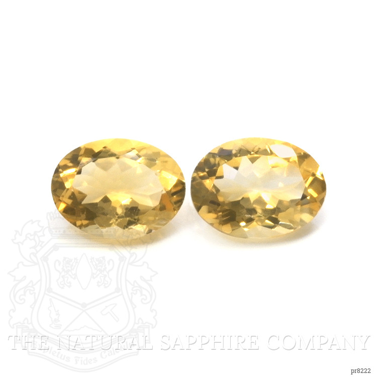 16.38 Ct.Tw. Citrine Pair from Ceylon (Sri Lanka)