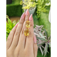 17.25&nbsp;Ct.Tw.Total Carat Weight Citrine Pair from Ceylon (Sri Lanka) Life Style