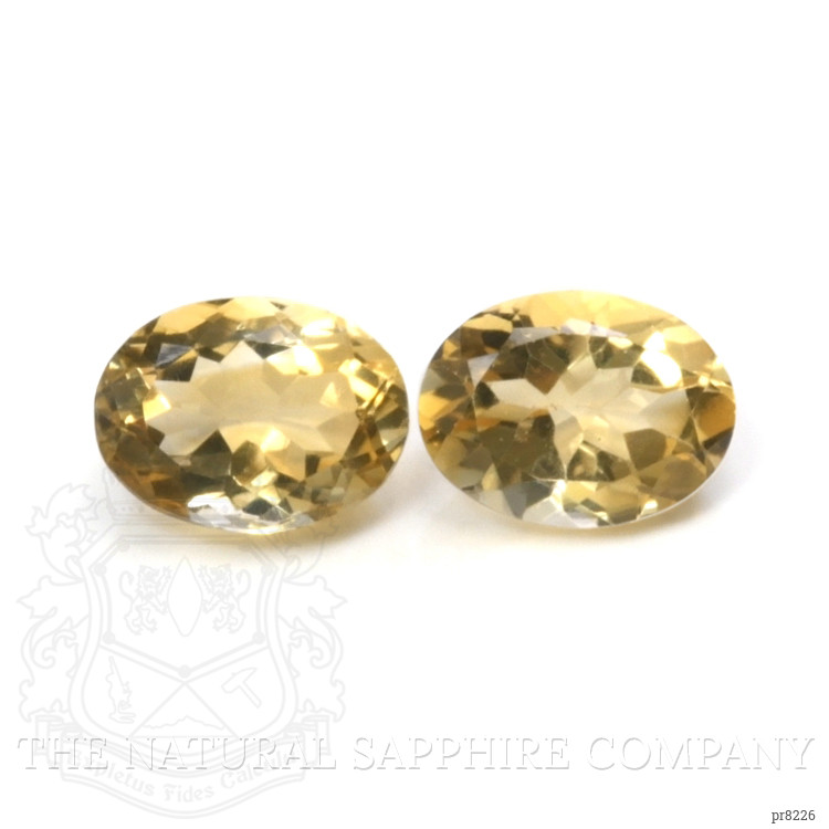 17.93 Ct.Tw. Citrine Pair from Ceylon (Sri Lanka)