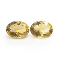 15.88&nbsp;Ct.Tw.Total Carat Weight Citrine Pair from Ceylon (Sri Lanka) Video