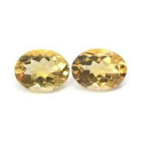 14.90&nbsp;Ct.Tw.Total Carat Weight Citrine Pair from Ceylon (Sri Lanka) Video