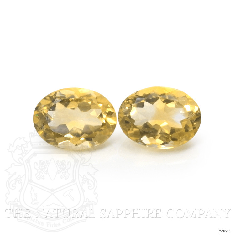17.07 Ct.Tw. Citrine Pair from Ceylon (Sri Lanka)
