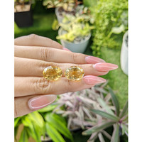 17.07&nbsp;Ct.Tw.Total Carat Weight Citrine Pair from Ceylon (Sri Lanka) Life Style