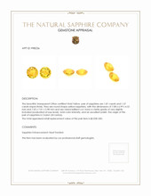 3.38 Ct.Tw.Total Carat Weight Yellow Sapphire Pair from Ceylon (Sri Lanka) Appraisal