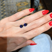 2.25&nbsp;Ct.Tw.Total Carat Weight Blue Sapphire Pair from Ceylon (Sri Lanka) Life Style