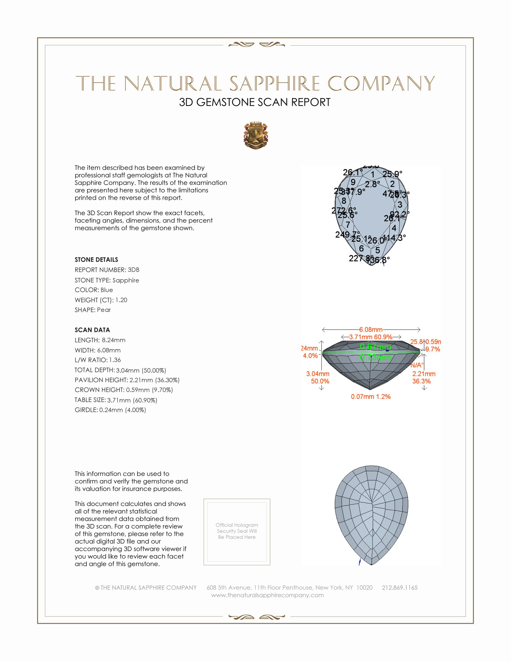 2.25 Ct.Tw. Blue Sapphire Pair from Ceylon (Sri Lanka)