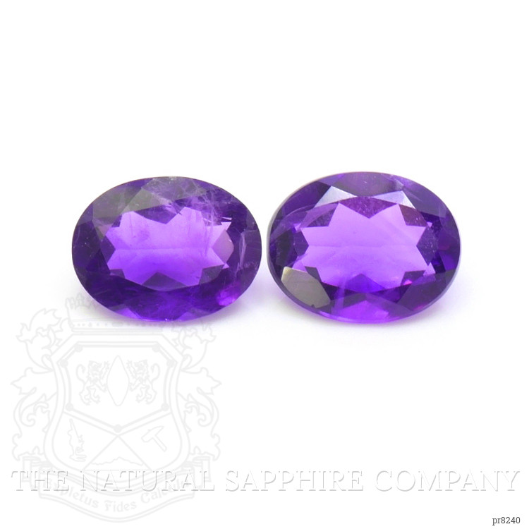 2.89 Ct.Tw. Amethyst Pair from Ceylon (Sri Lanka)