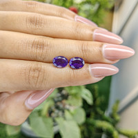 2.77&nbsp;Ct.Tw.Total Carat Weight Amethyst Pair from Ceylon (Sri Lanka) Life Style