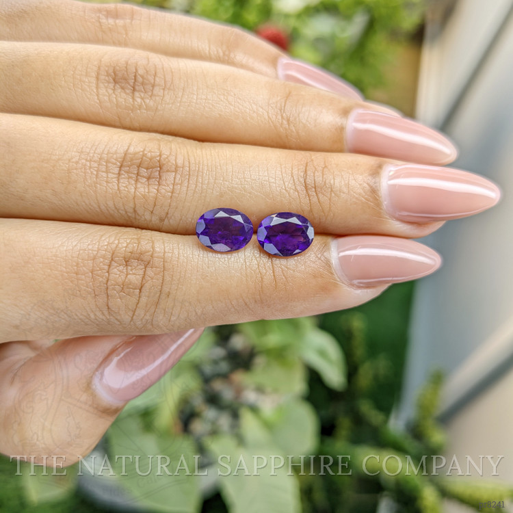 2.77 Ct.Tw. Amethyst Pair from Ceylon (Sri Lanka)