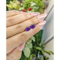 2.77&nbsp;Ct.Tw.Total Carat Weight Amethyst Pair from Ceylon (Sri Lanka) Life Style