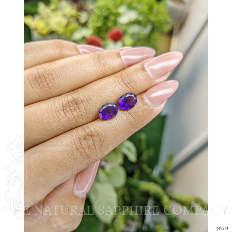 2.77 Ct.Tw. Amethyst Pair from Ceylon (Sri Lanka)