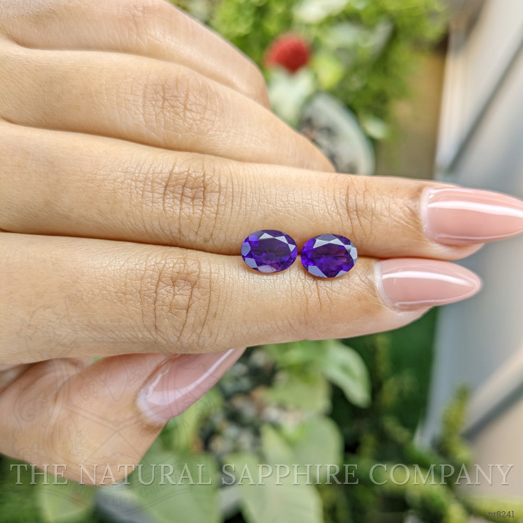 2.77 Ct.Tw. Amethyst Pair from Ceylon (Sri Lanka)