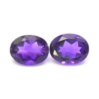 3.15&nbsp;Ct.Tw.Total Carat Weight Amethyst Pair from Ceylon (Sri Lanka) Video
