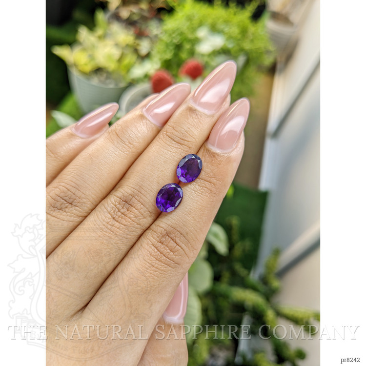 3.15 Ct.Tw. Amethyst Pair from Ceylon (Sri Lanka)