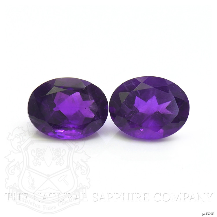 3.50 Ct.Tw. Amethyst Pair from Ceylon (Sri Lanka)