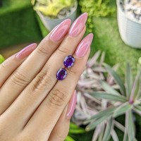 3.50&nbsp;Ct.Tw.Total Carat Weight Amethyst Pair from Ceylon (Sri Lanka) Life Style