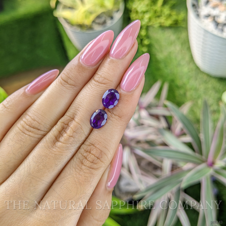 3.50 Ct.Tw. Amethyst Pair from Ceylon (Sri Lanka)