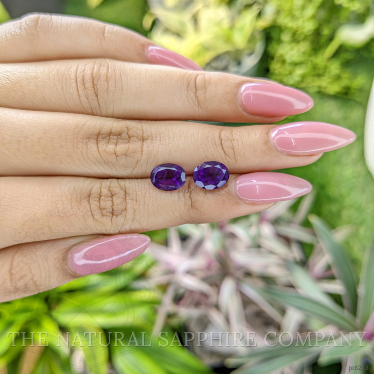 3.50 Ct.Tw. Amethyst Pair from Ceylon (Sri Lanka)