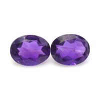 3.02&nbsp;Ct.Tw.Total Carat Weight Amethyst Pair from Ceylon (Sri Lanka) Video