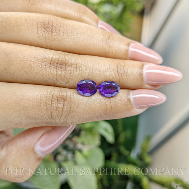 3.02 Ct.Tw. Amethyst Pair from Ceylon (Sri Lanka)