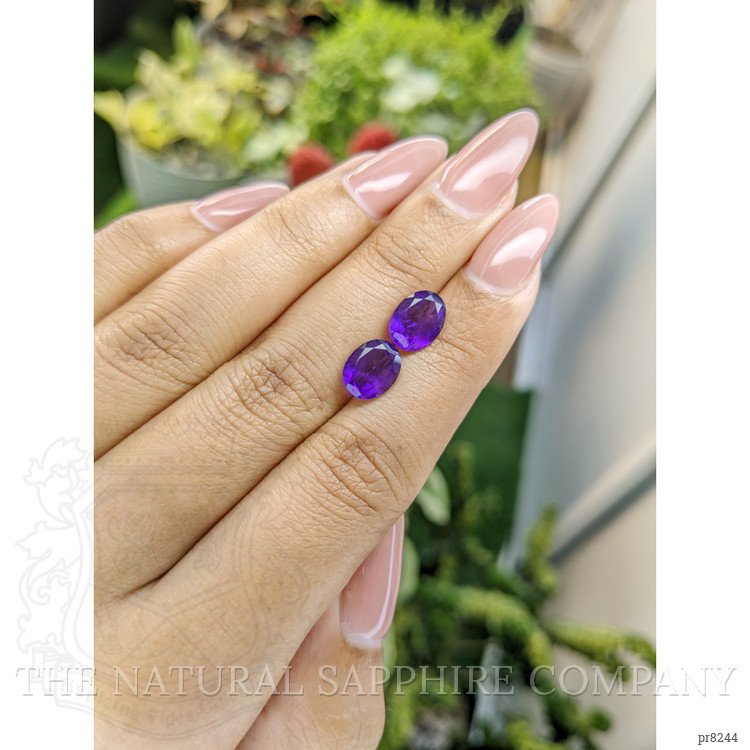 3.02 Ct.Tw. Amethyst Pair from Ceylon (Sri Lanka)