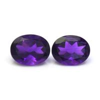 3.28&nbsp;Ct.Tw.Total Carat Weight Amethyst Pair from Ceylon (Sri Lanka) Video