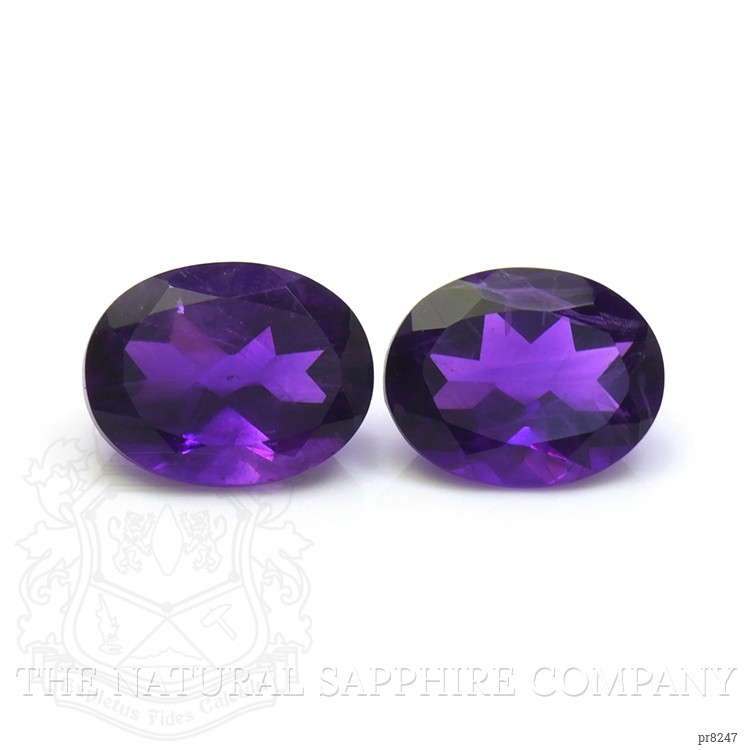 3.28 Ct.Tw. Amethyst Pair from Ceylon (Sri Lanka)