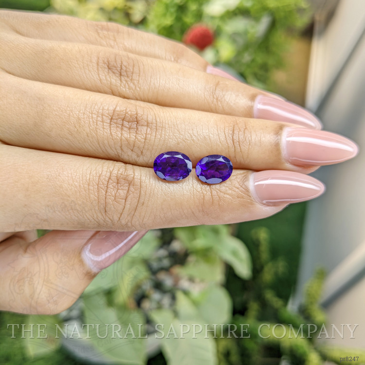 3.28 Ct.Tw. Amethyst Pair from Ceylon (Sri Lanka)