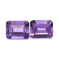 4.08&nbsp;Ct.Tw.Total Carat Weight Amethyst Pair from Ceylon (Sri Lanka) Video