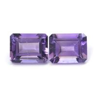 4.46&nbsp;Ct.Tw.Total Carat Weight Amethyst Pair from Ceylon (Sri Lanka) Video