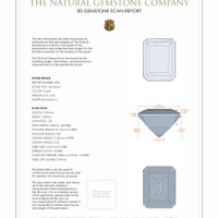 4.46 Ct.Tw.Total Carat Weight Amethyst Pair from Ceylon (Sri Lanka) 3 D Scan Report