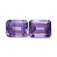 4.28&nbsp;Ct.Tw.Total Carat Weight Amethyst Pair from Ceylon (Sri Lanka) Video