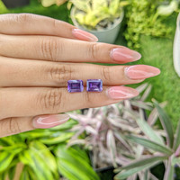 4.28&nbsp;Ct.Tw.Total Carat Weight Amethyst Pair from Ceylon (Sri Lanka) Life Style