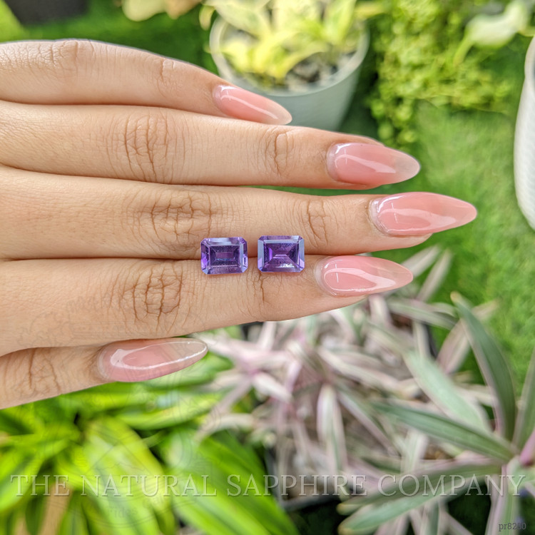 4.28 Ct.Tw. Amethyst Pair from Ceylon (Sri Lanka)