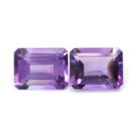 4.13&nbsp;Ct.Tw.Total Carat Weight Amethyst Pair from Ceylon (Sri Lanka) Video