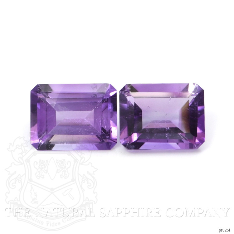 4.13 Ct.Tw. Amethyst Pair from Ceylon (Sri Lanka)