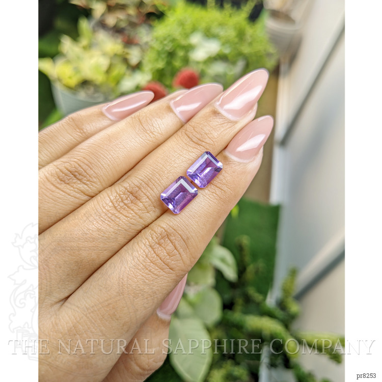 3.95 Ct.Tw. Amethyst Pair from Ceylon (Sri Lanka)