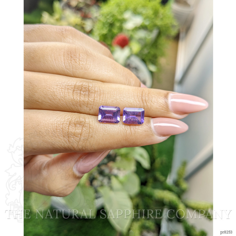 3.95 Ct.Tw. Amethyst Pair from Ceylon (Sri Lanka)