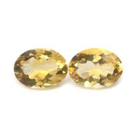 14.74&nbsp;Ct.Tw.Total Carat Weight Citrine Pair from Ceylon (Sri Lanka) Video