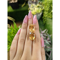 14.74&nbsp;Ct.Tw.Total Carat Weight Citrine Pair from Ceylon (Sri Lanka) Life Style