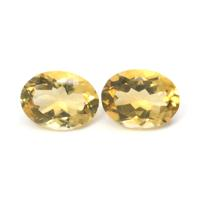 15.53&nbsp;Ct.Tw.Total Carat Weight Citrine Pair from Ceylon (Sri Lanka) Video