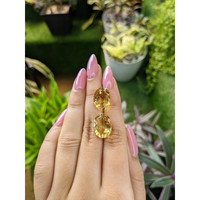 15.53&nbsp;Ct.Tw.Total Carat Weight Citrine Pair from Ceylon (Sri Lanka) Life Style