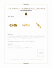 16.12 Ct.Tw.Total Carat Weight Citrine Pair from Ceylon (Sri Lanka) Appraisal