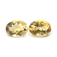 16.12&nbsp;Ct.Tw.Total Carat Weight Citrine Pair from Ceylon (Sri Lanka) Video