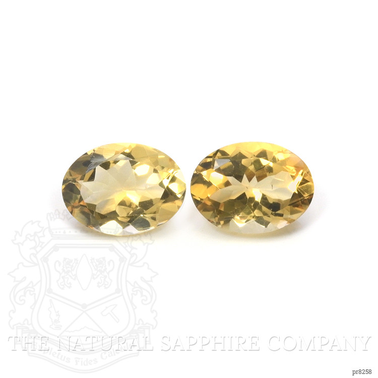 16.12 Ct.Tw. Citrine Pair from Ceylon (Sri Lanka)
